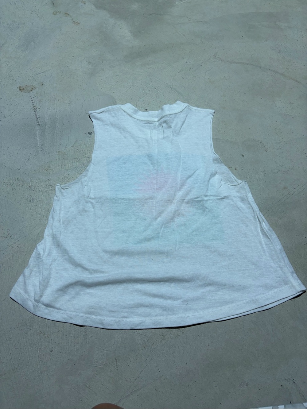 Spiritual Gangster White Tank with Colorful Sun Graphic small - Picture 5 of 7